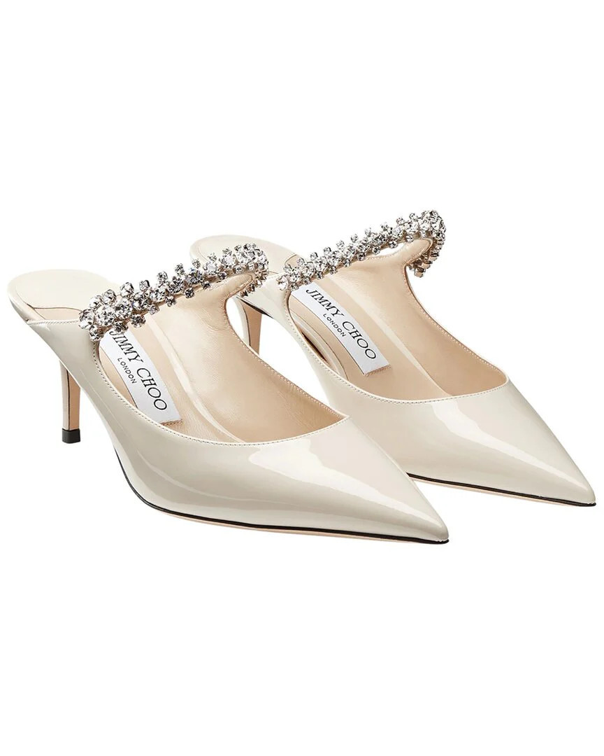 Jimmy Choo Bing 65 Patent Leather Mule | Shop Simon