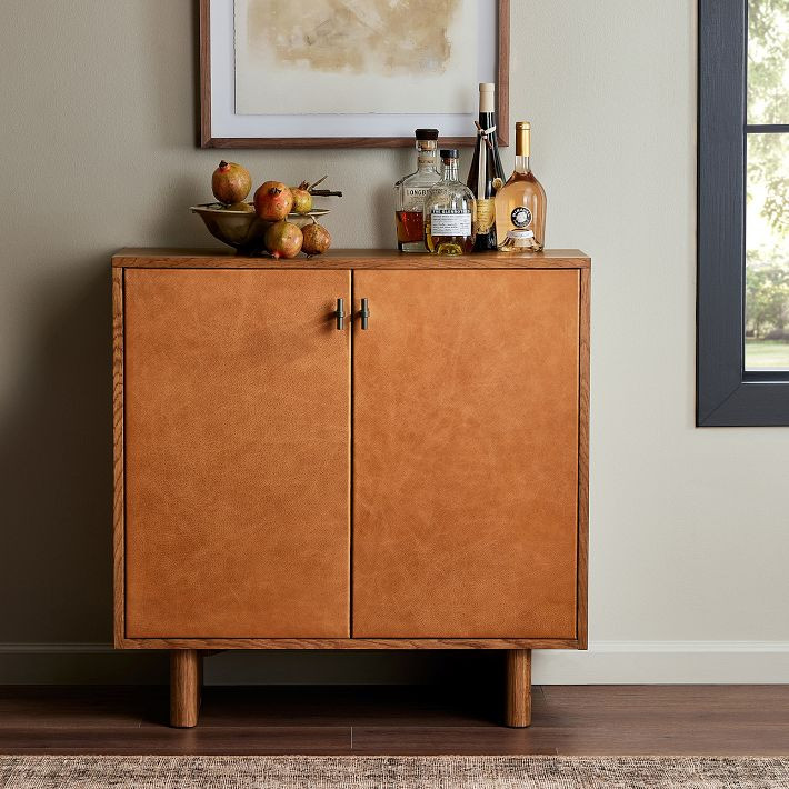 Garfield Leather Cabinet (35") | West Elm (US)