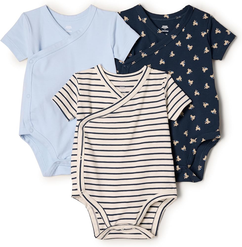 Amazon Essentials x Sofia Grainge Unisex Babies' Side Snap Short Sleeve Bodysuit | Amazon (US)