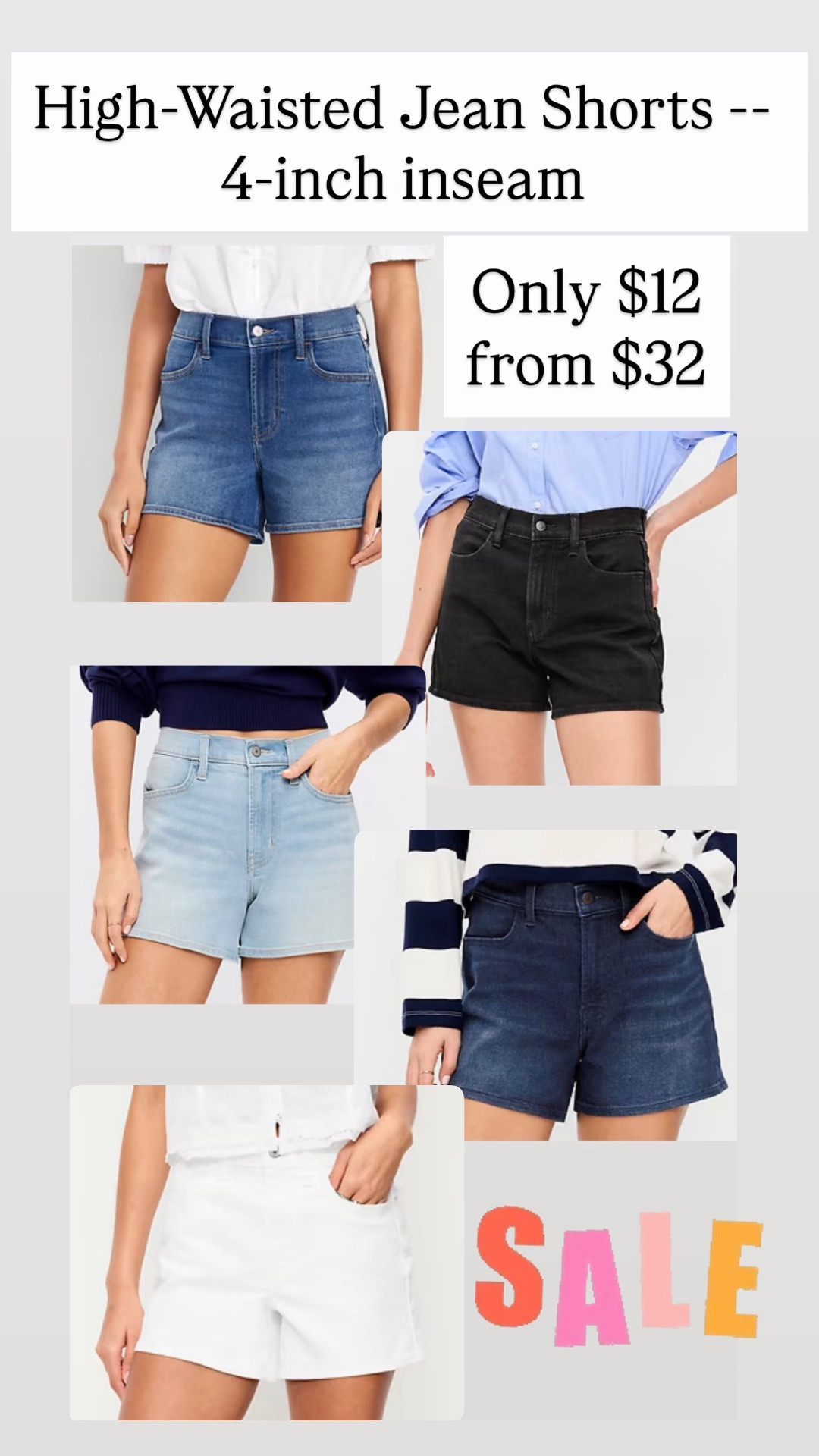 High waisted jean shorts are $12 from $32

#LTKSaleAlert