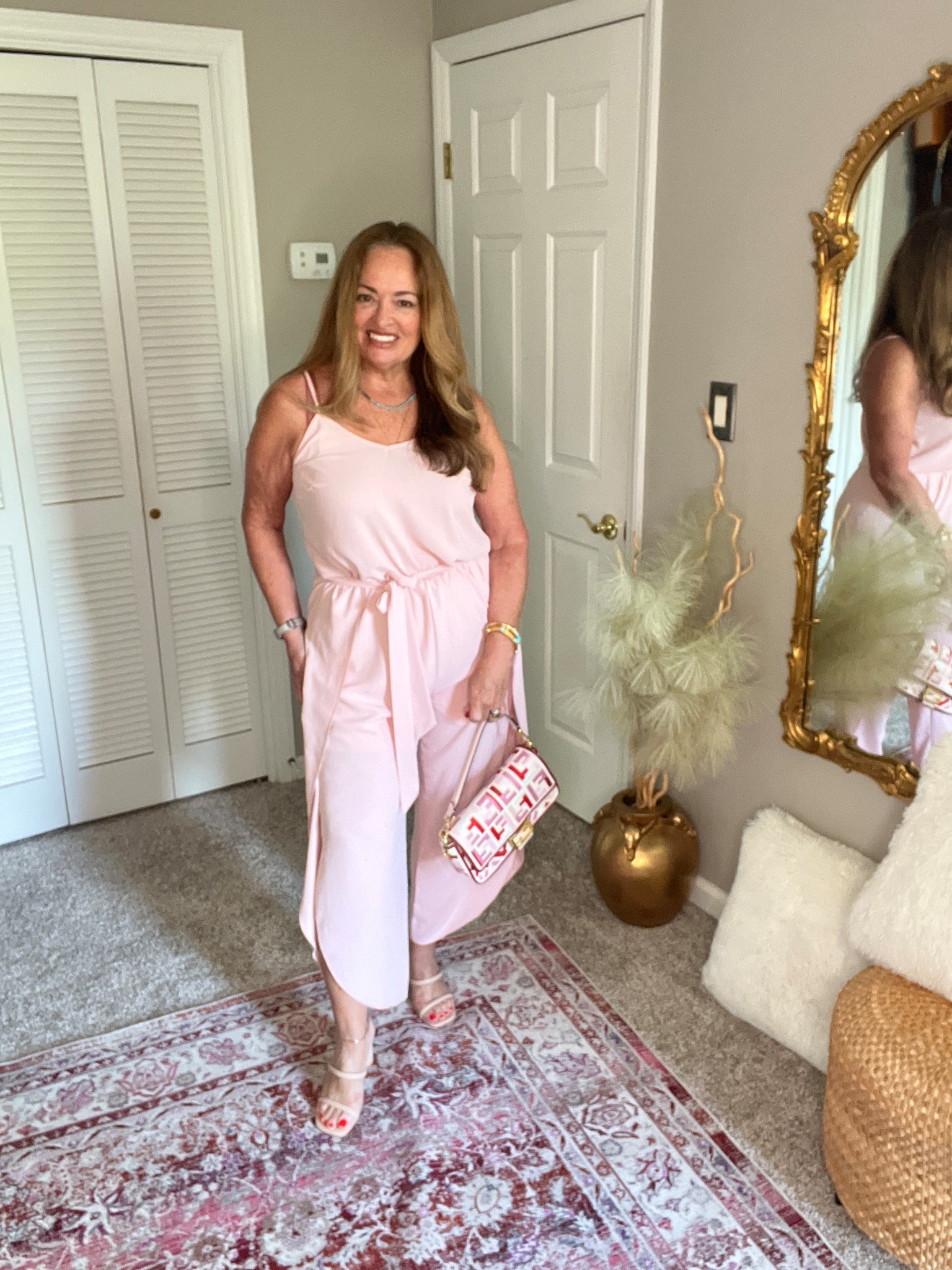 The prettiest jumpsuit with tulip split legs. 

#LTKTravel #LTKMothersDay #LTKWedding