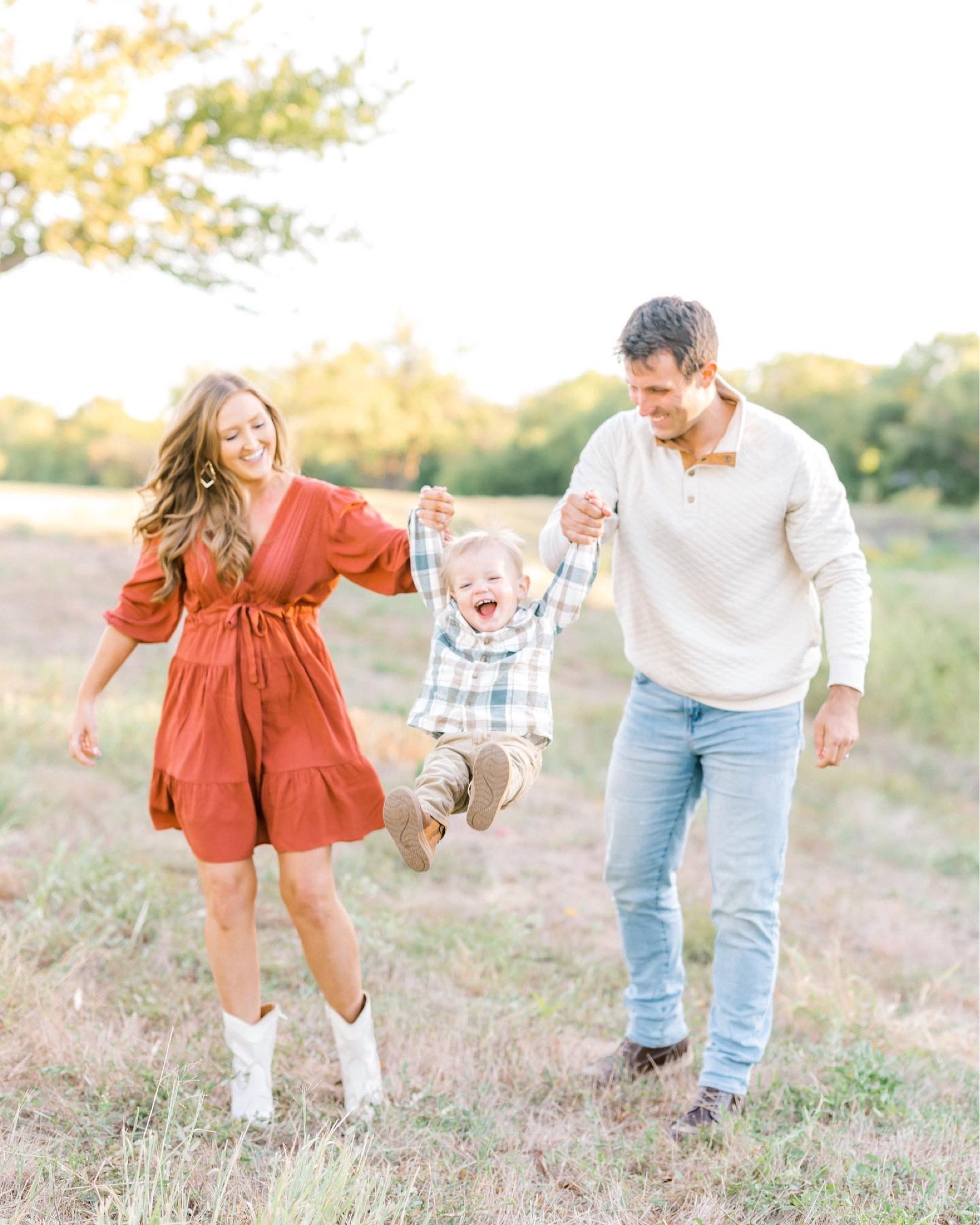 Fall family pictures with a toddler outfit ideas. Family of 3. What to wear for family pictures. 

#LTKSeasonal #LTKfamily #LTKkids
