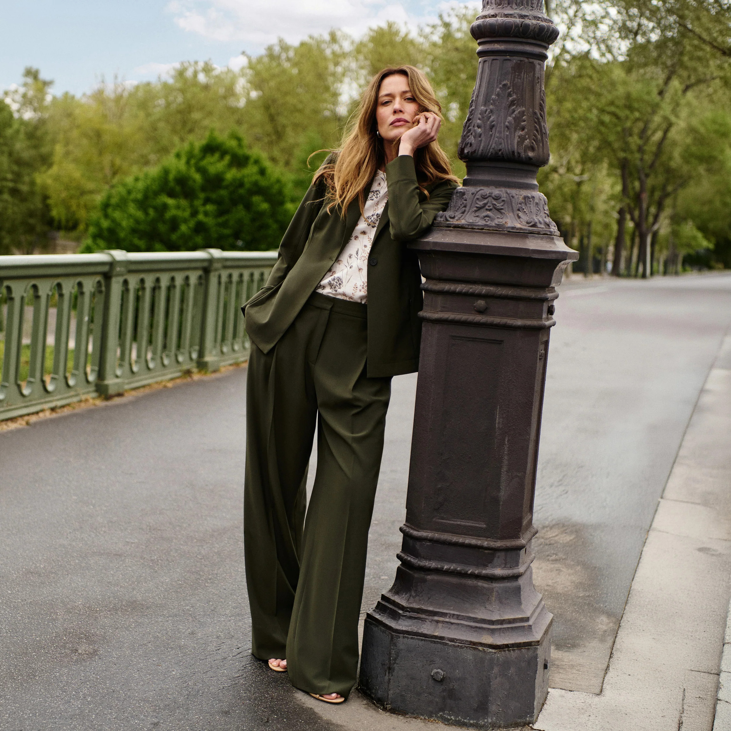 Moreland Travel Blazer - OrigamiTech :: Olive | MM LaFleur