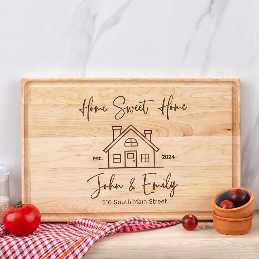 Forest Decor Personalized, New Home Cutting Board Housewarming Gift, Home Sweet Home, First Home ... | Amazon (US)