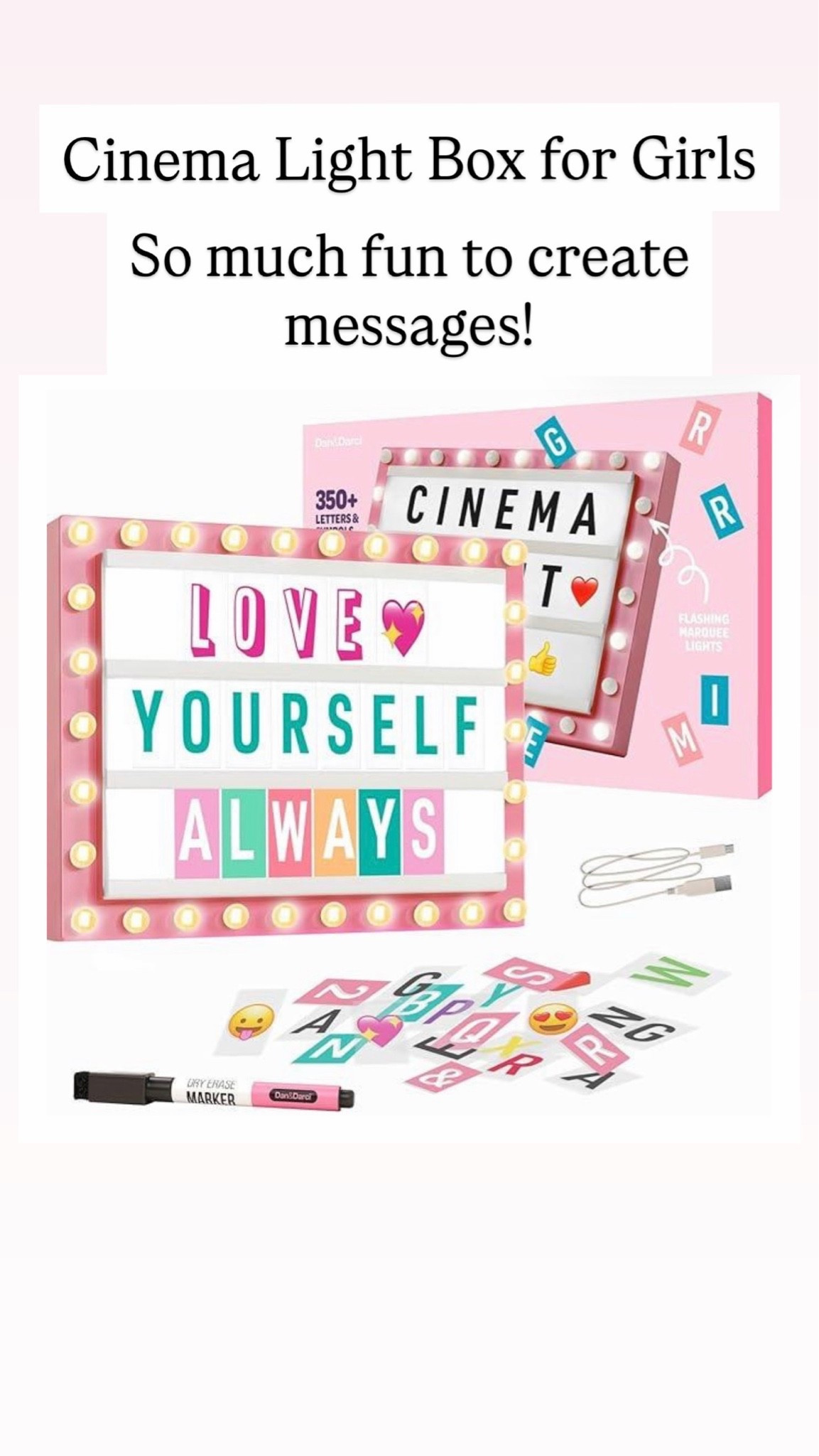 Cinema light box for girls

#LTKKids