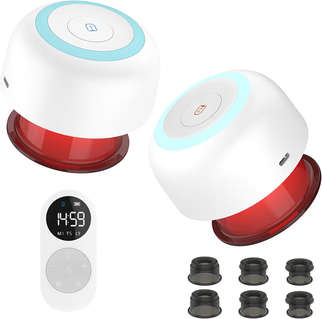 2 Pack Smart Cupping Therapy Massager, 5-in-1 Cupping Therapy Set for Pain Relief, Knots, Aches, ... | Amazon (US)