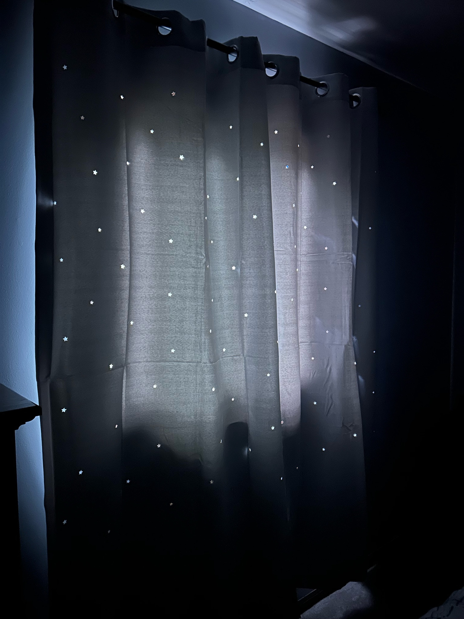 I found the neatest curtains for Rory's new room! Blackout curtains with little star cut outs to give a starry night feel in his room ☺️

#LTKKids #LTKFamily #LTKHome