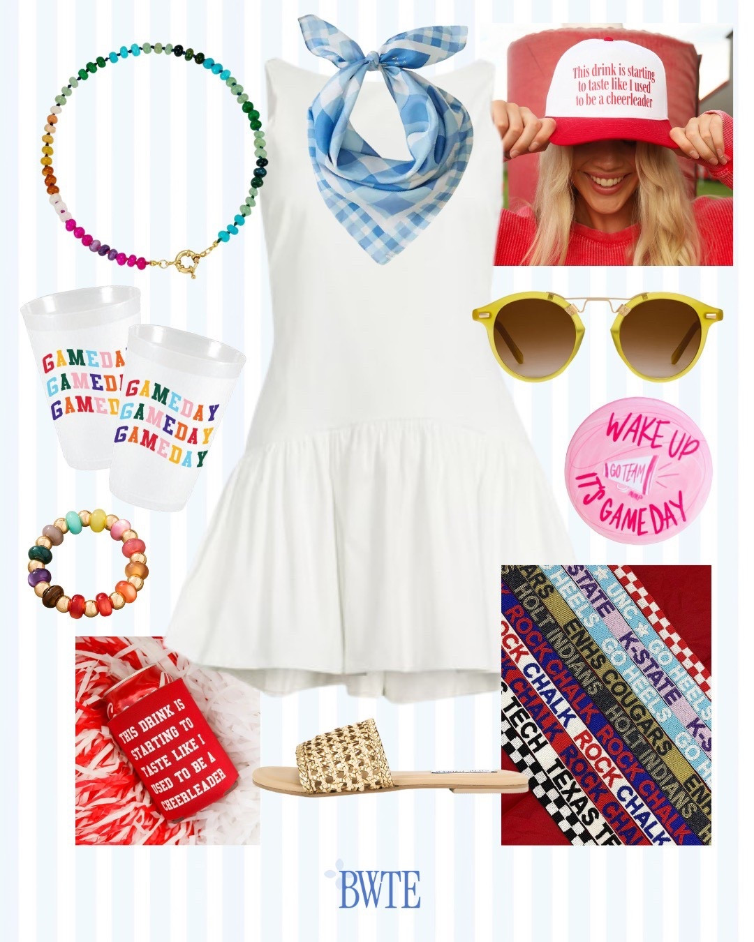 Game day selections if you want to wear white and/or denim and accessorize with some fun color!! 

#LTKFindsUnder100 #LTKStyleTip #LTKSeasonal