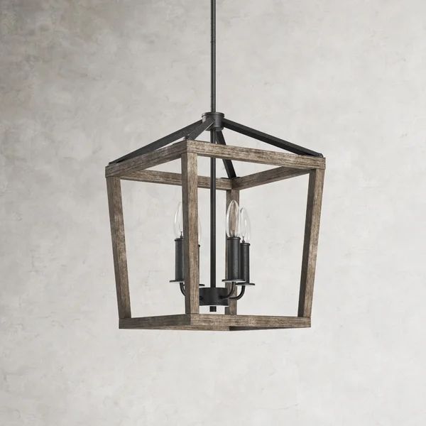 4 - Light Lantern Geometric Chandelier | Wayfair North America