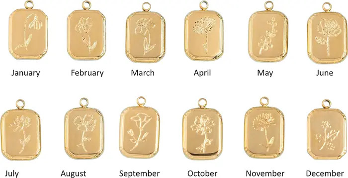 Set & Stones Audrey Birth Flower Pendant Necklace | Nordstrom | Nordstrom