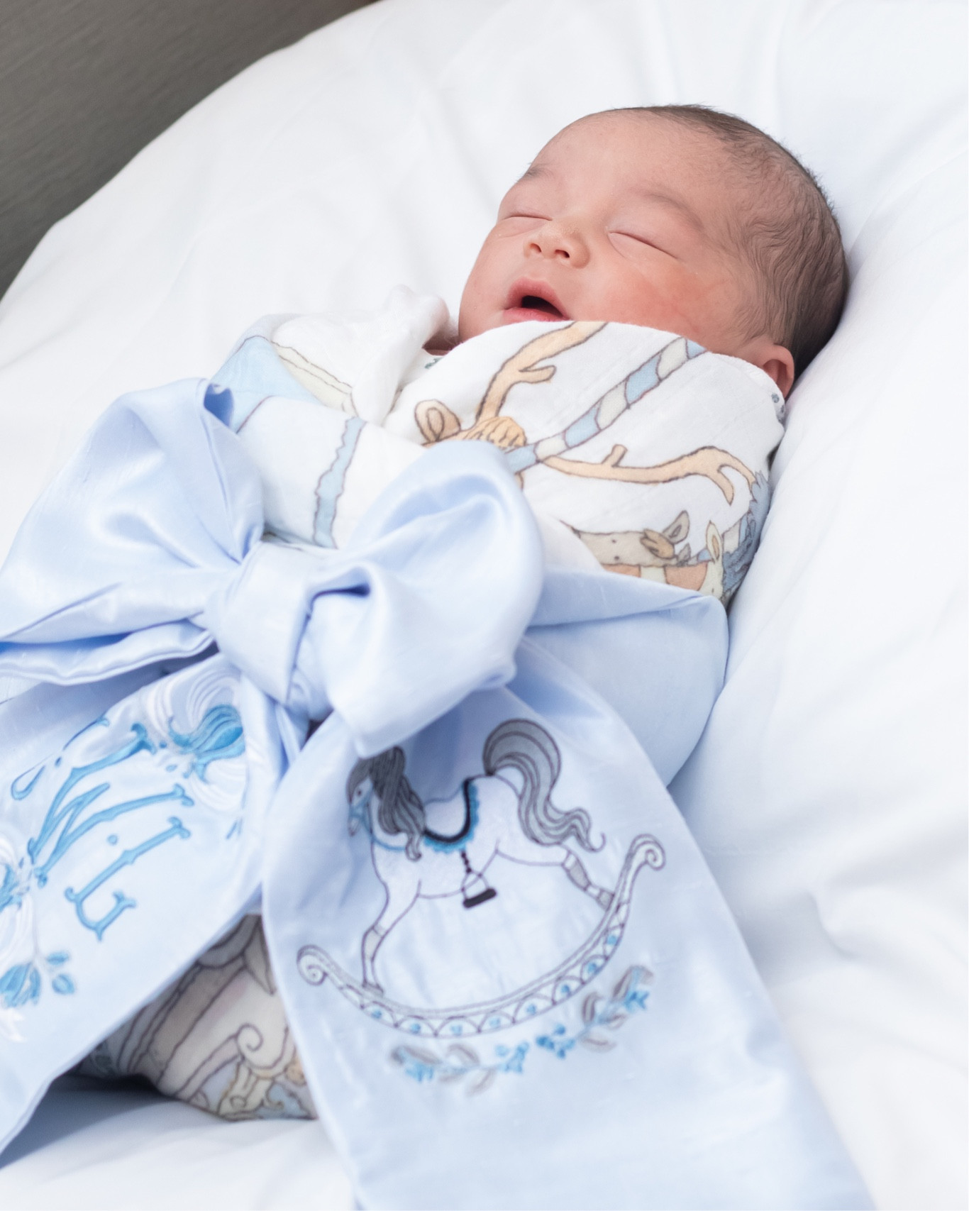 Newborn sash and swaddle blanket  

#LTKbaby #LTKfindsunder100