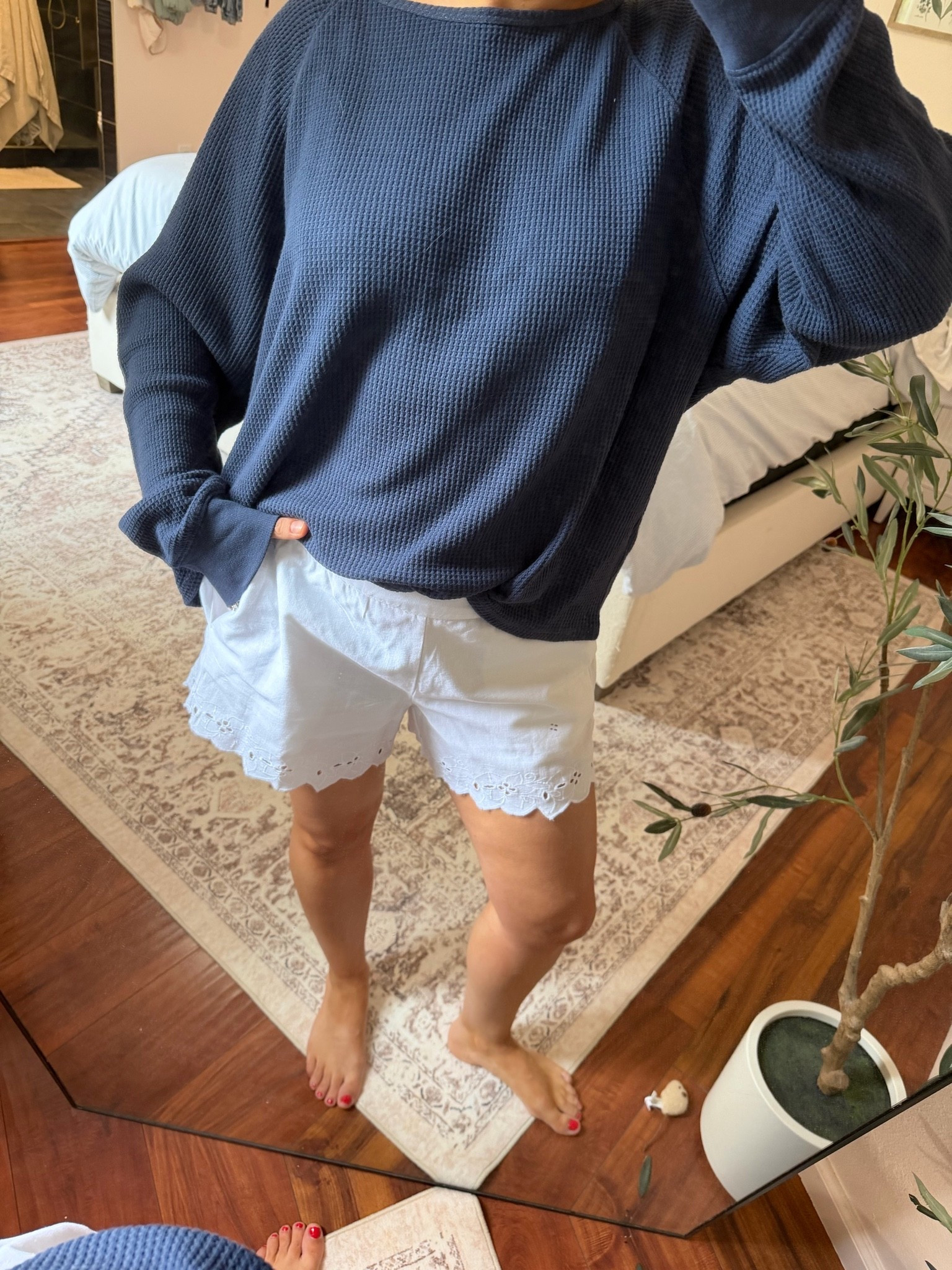 cutest eyelet shorts!! + stretchy waistband. Wearing a medium

#LTKootd #LTKgrwm