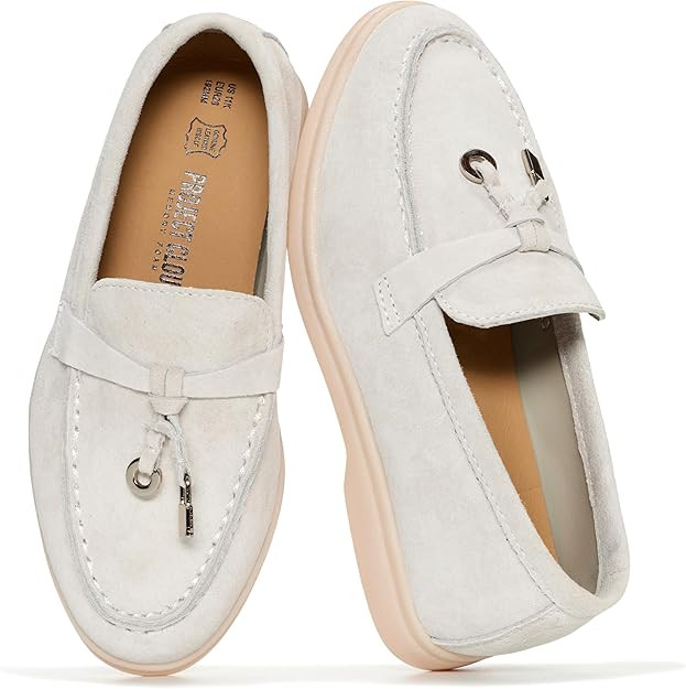 Project Cloud Girls Loafers 100% Genuine Leather Kids Shoes - Lightweight & Slip Resistant Girls ... | Amazon (US)