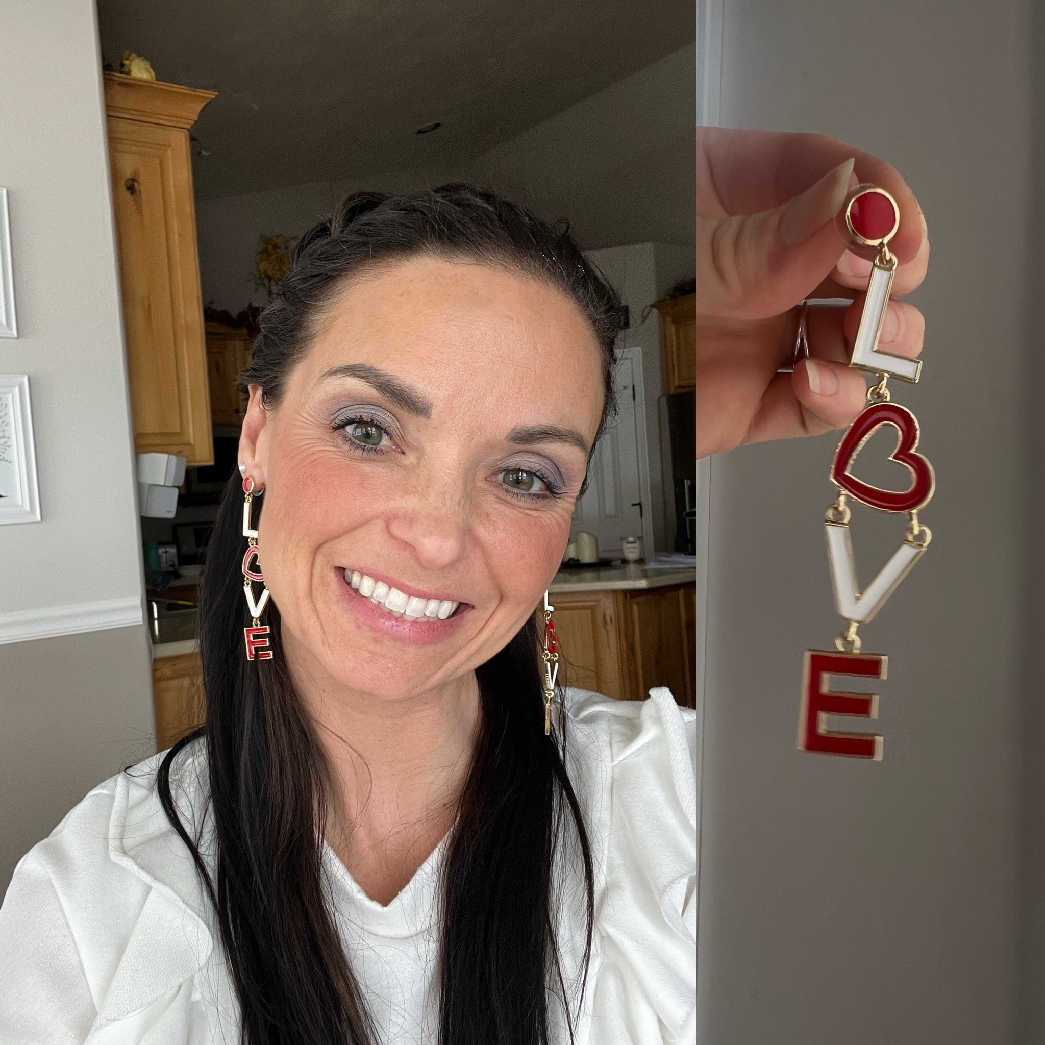 LOVE EARRINGS!! Add a Valentine pop to a white outfit and make it extra seasonal cute!

#LTKSeasonal #LTKfindsunder50 #LTKstyletip