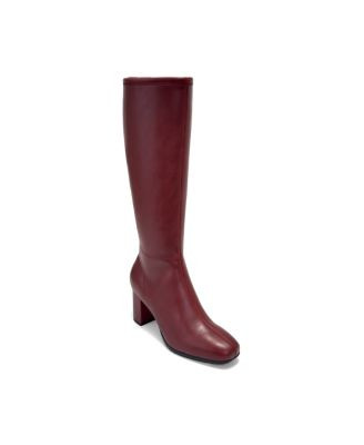 Aerosoles Women's Micah Tall Block Heel Boots - Port Faux Leather | Macy's
