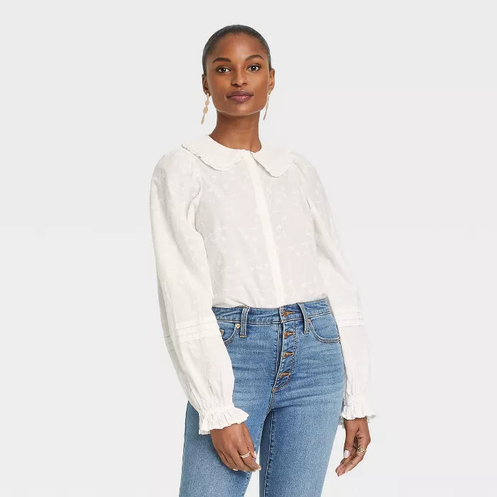 Women's Balloon Long Sleeve Button-Down Shirt - Universal Thread™ | Target