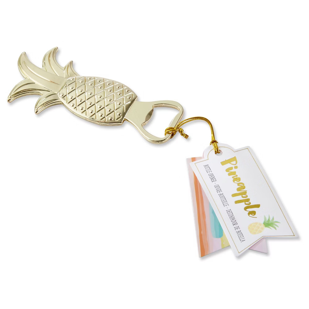 12ct Gold Pineapple Bottle Opener, Adult Unisex | Target