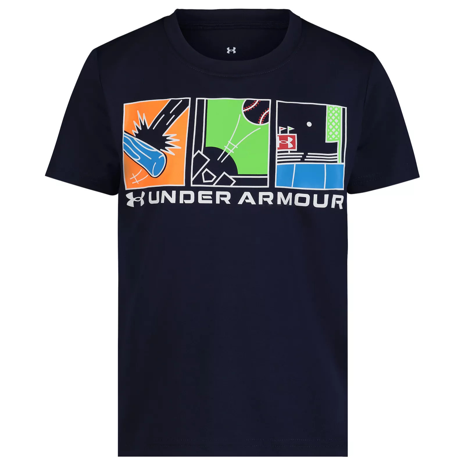 Boys 4-7 Under Armour UA Baseball Comic Short Sleeve Graphic Tee, Boy's, Blue | Kohl's