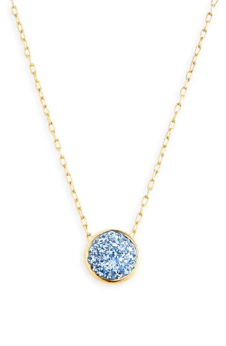 kate spade new york pavé disc pendant necklace | Nordstrom | Nordstrom