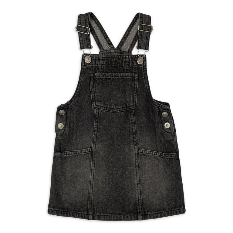 Wonder Nation Toddler Girls Denim Jumper, Sizes 2 Toddler-18 Months | Walmart (US)