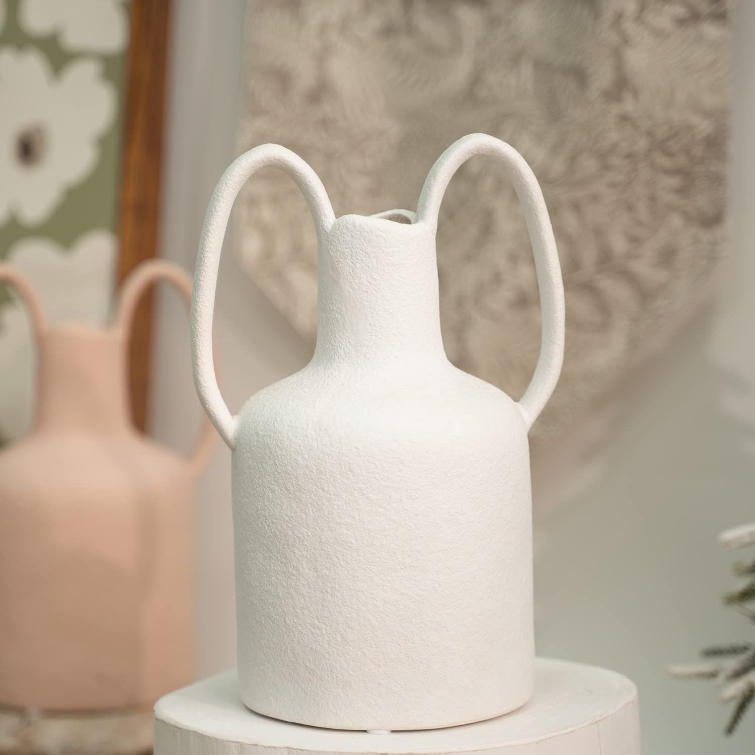 Mowtanco Ceramic Vase for Home Decor, Matte White Vase, Amazon Home Decor Finds Amazon Favorites | Amazon (US)