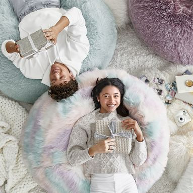 Unicorn Faux-Fur Bean Bag Chair | Pottery Barn Teen | Pottery Barn Teen