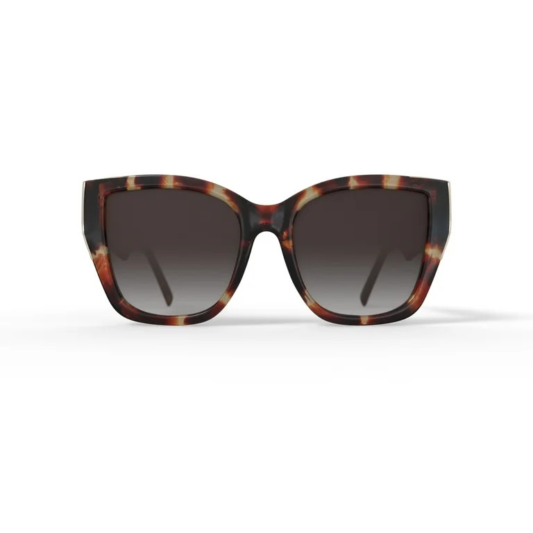 Reverb Women's Overstated Angular Square Prescription Fashion Sunglasses, RVLOS2002, Tortoise, 55... | Walmart (US)