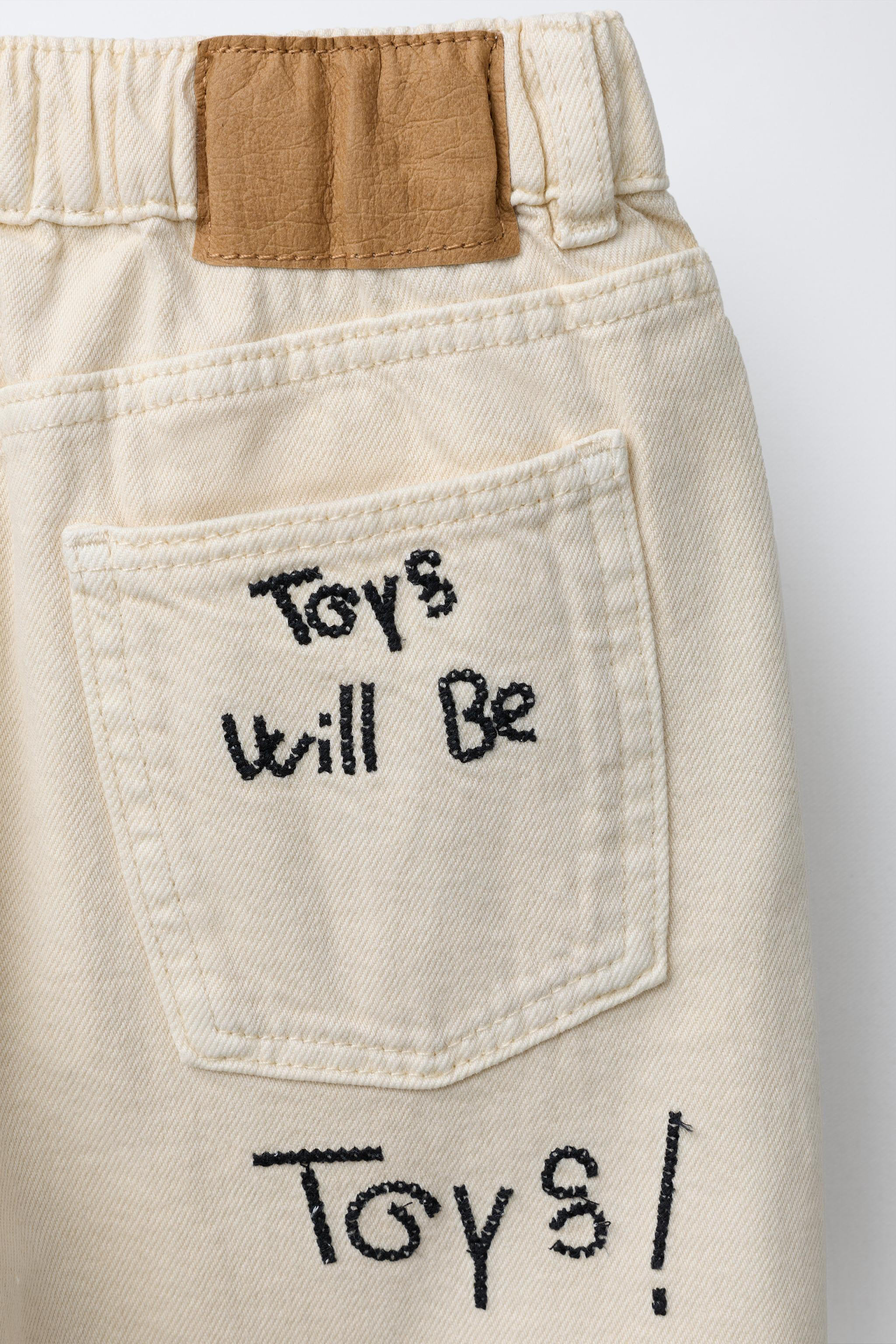 TOY STORY © DISNEY PIXAR EMBROIDERED BAGGY TWILL PANTS | Zara US