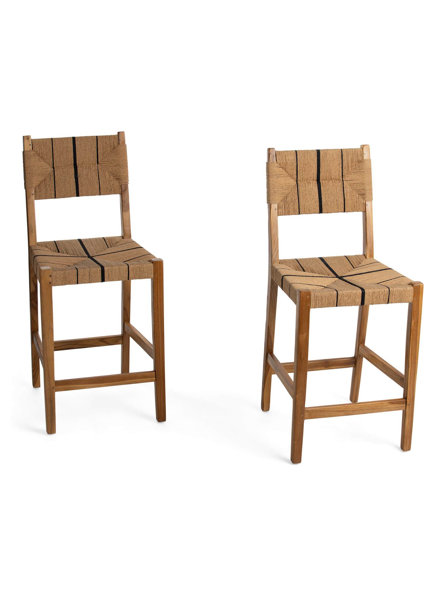 Set Of 2 Striped Counter Stools | TJ Maxx