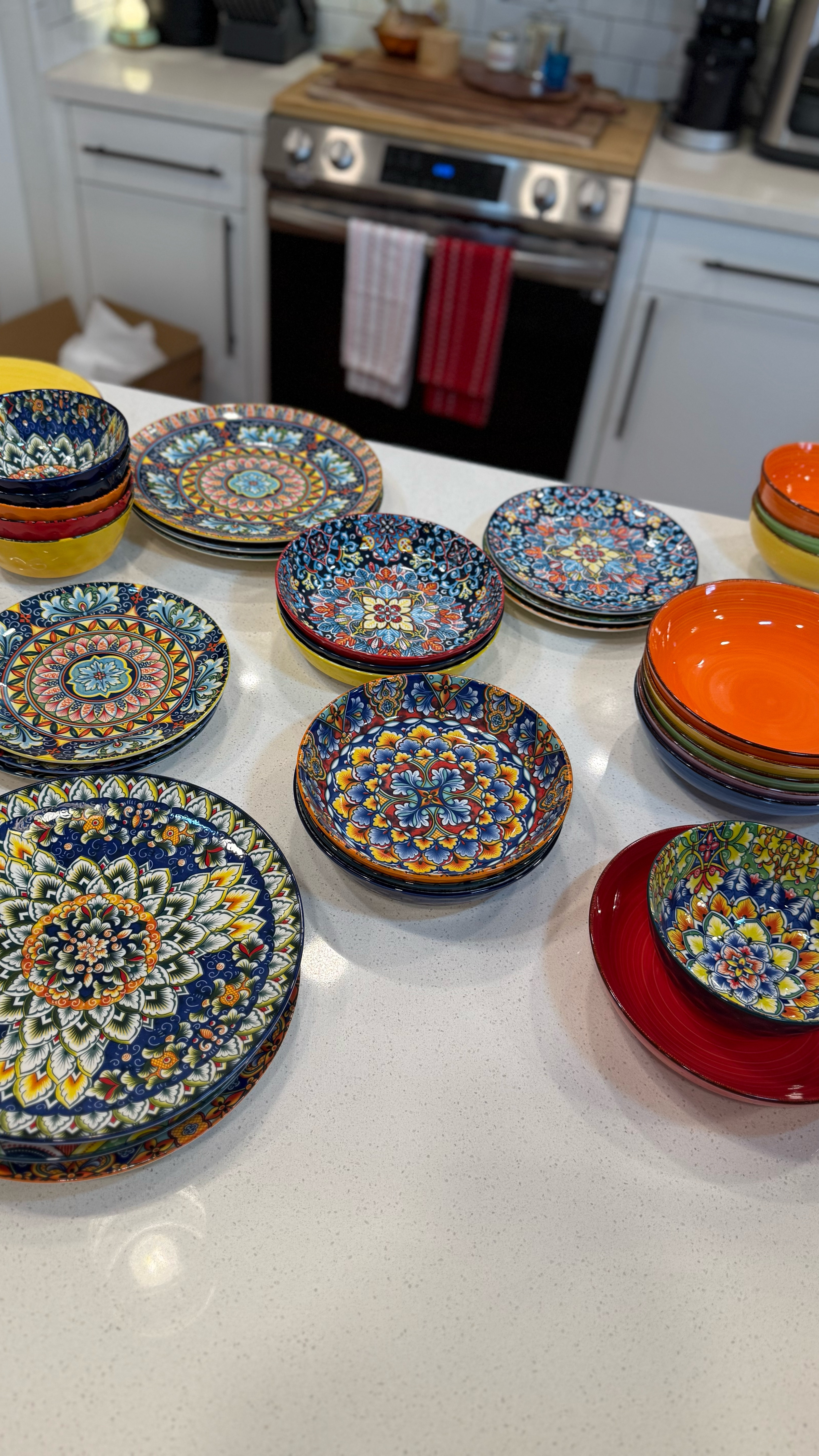 This is the prettiest brightest most beautiful set of dinner ware I have ever had and it goes so well with my other set from Vancasso 

#LTKFindsUnder100 #LTKParties #LTKHome