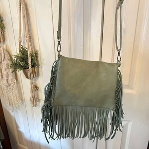 Fringe Crossbody Bag in Green | Poshmark
