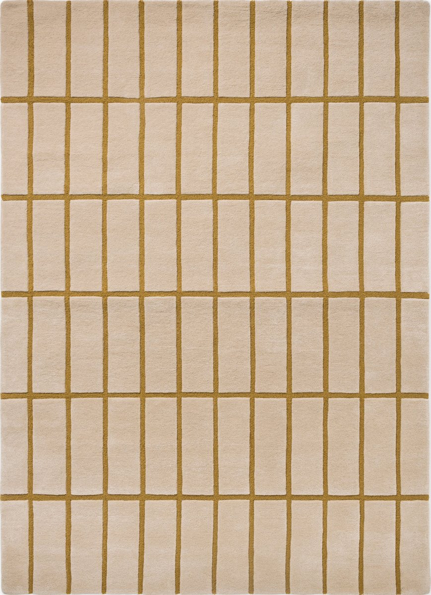Tiiliskivi Bronze Yellow (132906) Wool Hand-Tufted Area Rug | Rugs Direct