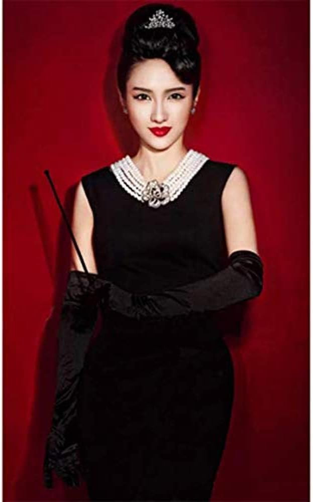 Holly iconic black dress costume set in cotton Inspired By Audrey Hepburn costume from breakfast ... | Amazon (US)