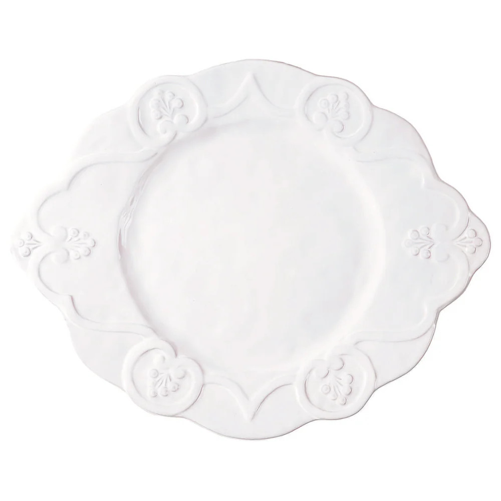 Bella Bianca Scalloped Charger/Platter | Arte Italica & Crown Linen Designs