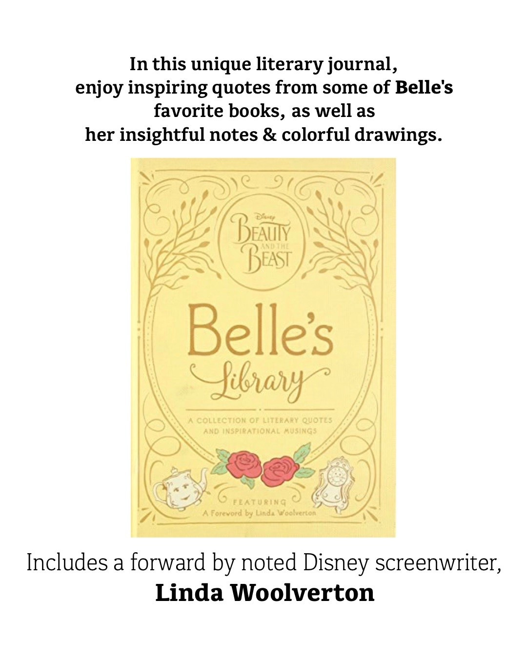 Disney's Belle is one of the best fictional bookworms around. But what exactly is on her reading list? In this unique literary journal, enjoy inspiring quotes from some of Belle's favorite books, as well as her insightful notes and colorful drawings. Includes a forward by noted Disney screenwriter Linda Woolverton.

#LTKmomlife #LTKKids #LTKstorytime