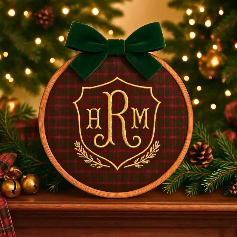 Equestrian Tartan Christmas Ornament• Equestrian Plaid Christmas Decor • Heirloom Christmas G... | Etsy (US)