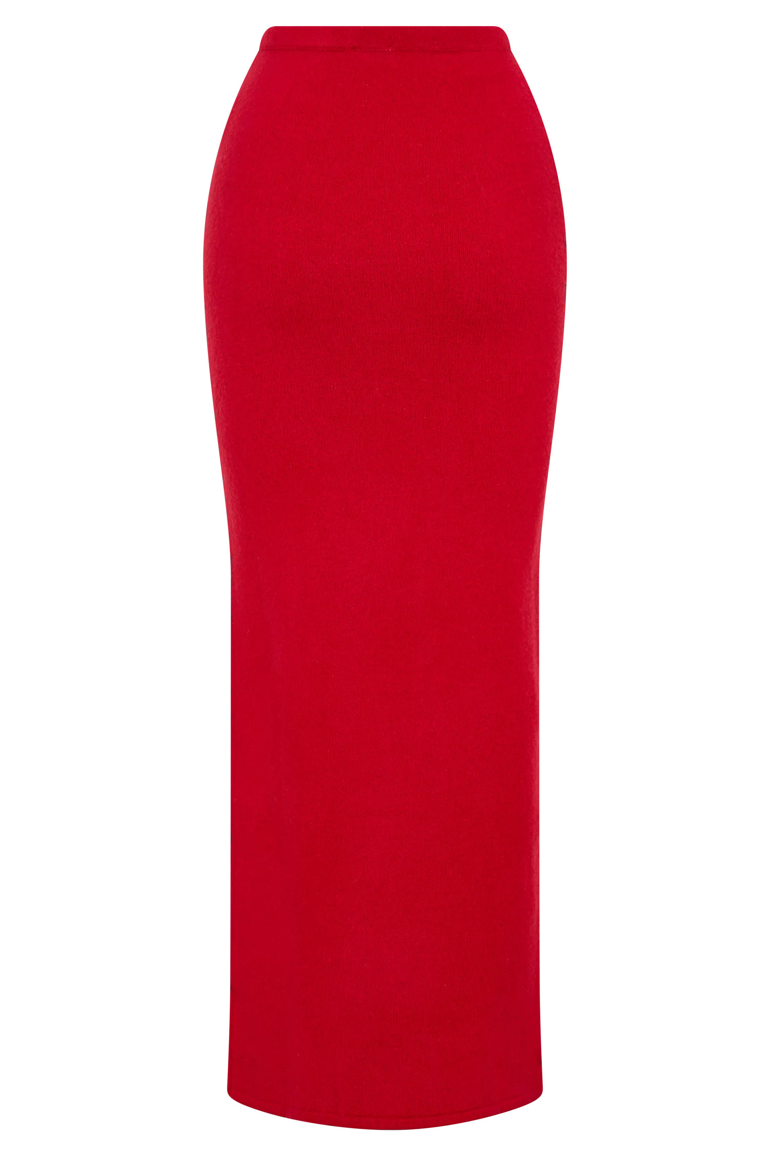 Elise Knit Maxi Skirt - Red | MESHKI US