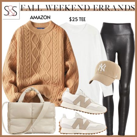 Comfy cableknit sweater with faux leather leggings from Amazon. Perfect for fall adventures and pumpkin picking.  

#LTKfindsunder50 #LTKxPrime #LTKfindsunder100