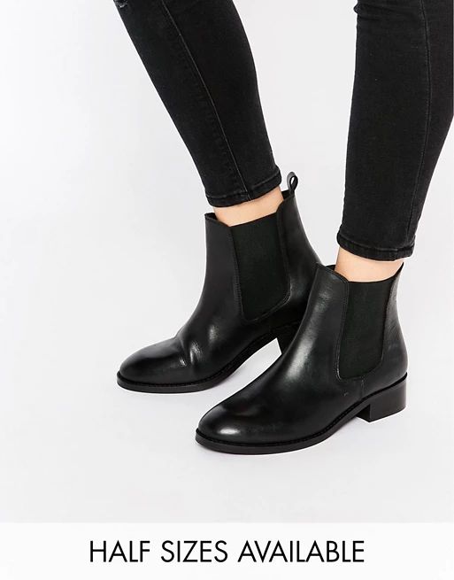 ASOS ATTRIBUTE Leather Chelsea Ankle Boots | ASOS US