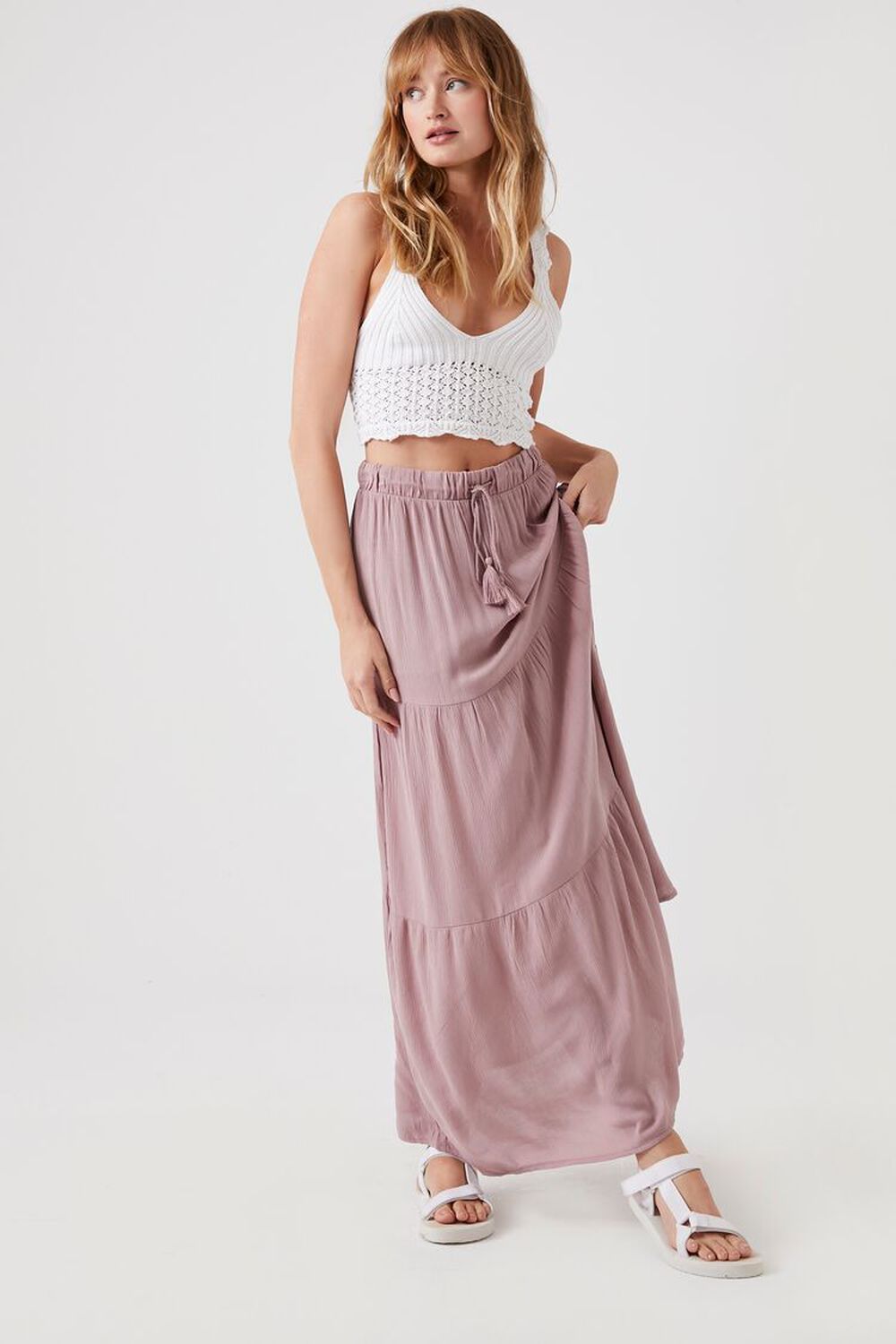 Tiered Tassel Maxi Skirt | Forever 21 (US)