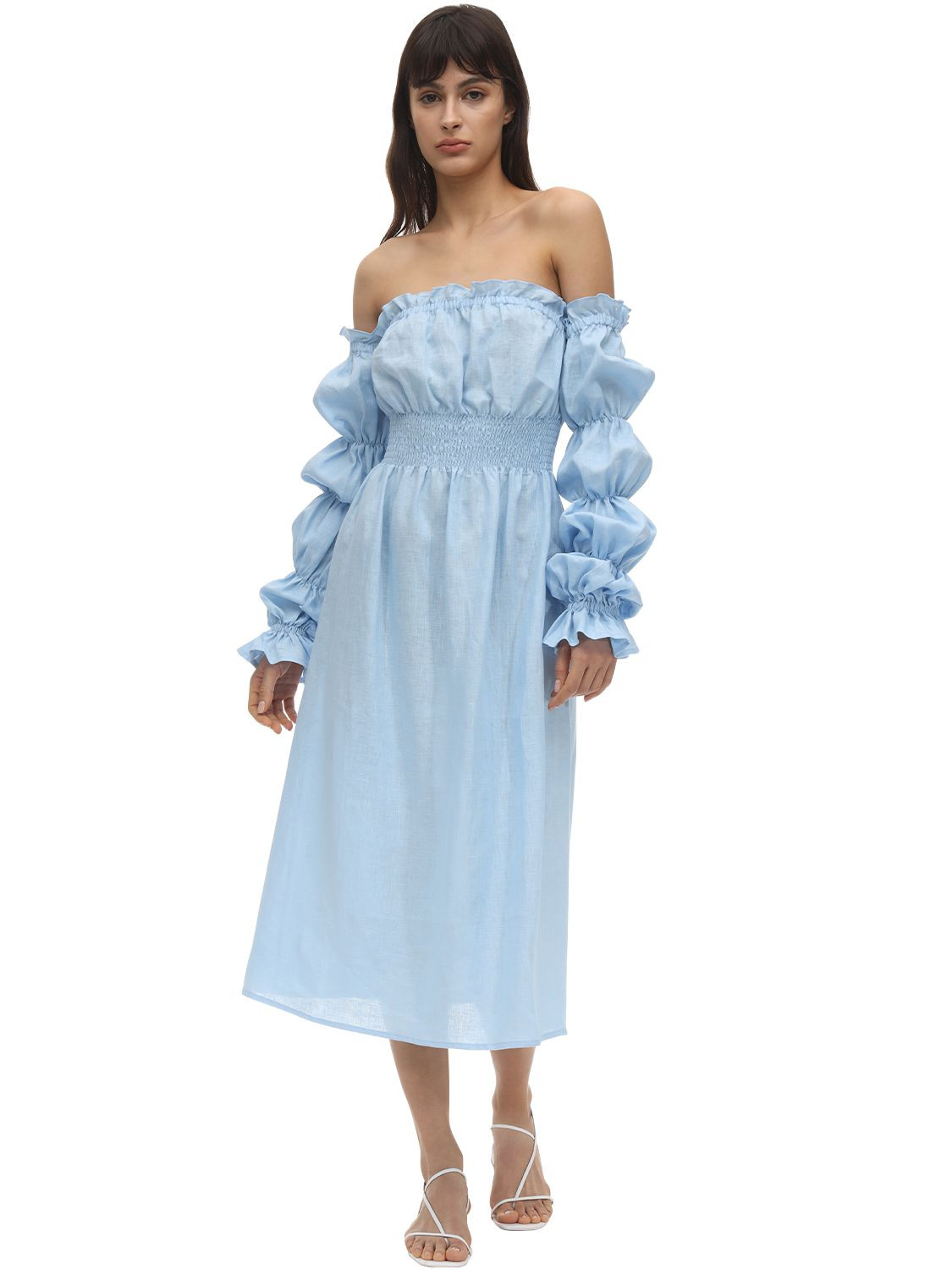 Michelin Linen Midi Dress | Luisaviaroma
