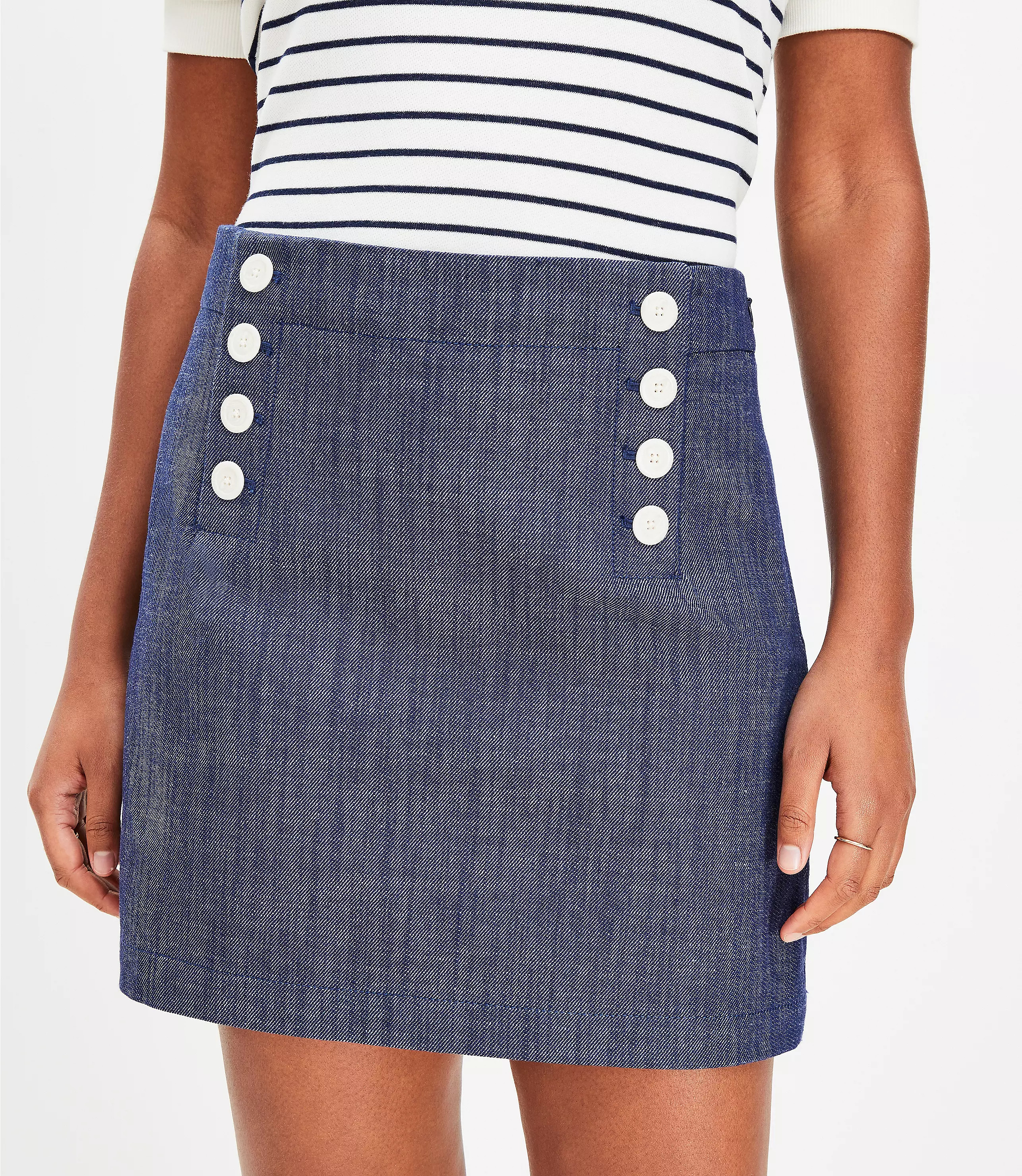 Petite Admiral Pocket Skirt | LOFT