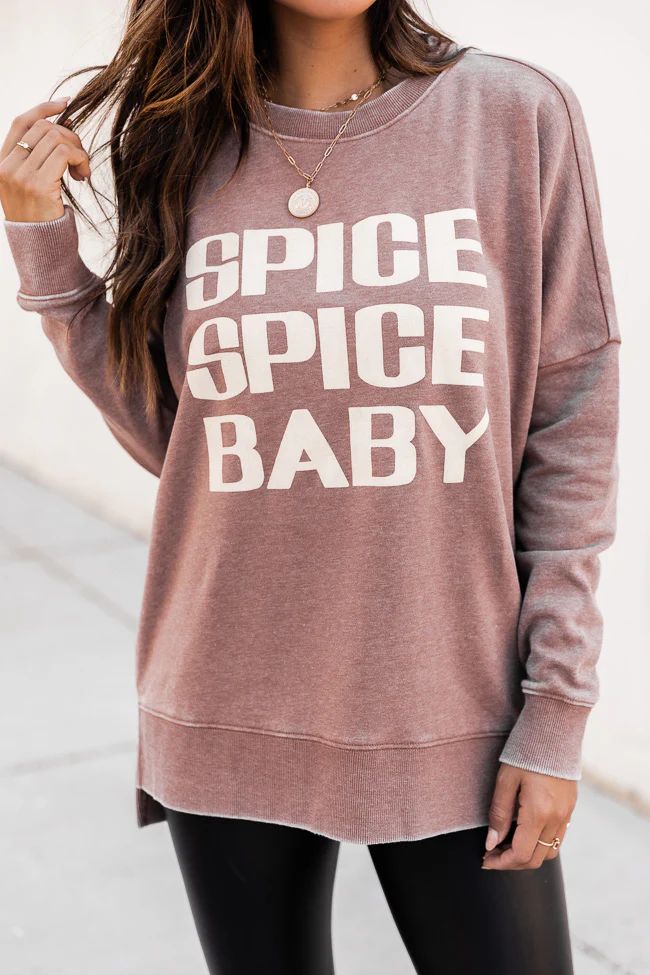 Spice Spice Baby Rust Graphic Sweatshirt | Pink Lily
