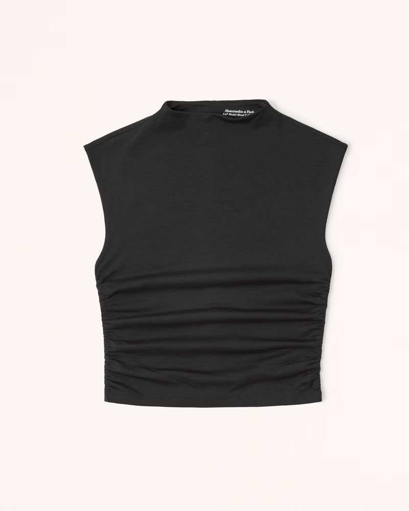Women's Ruched Shell Top | Women's Tops | Abercrombie.com | Abercrombie & Fitch (US)