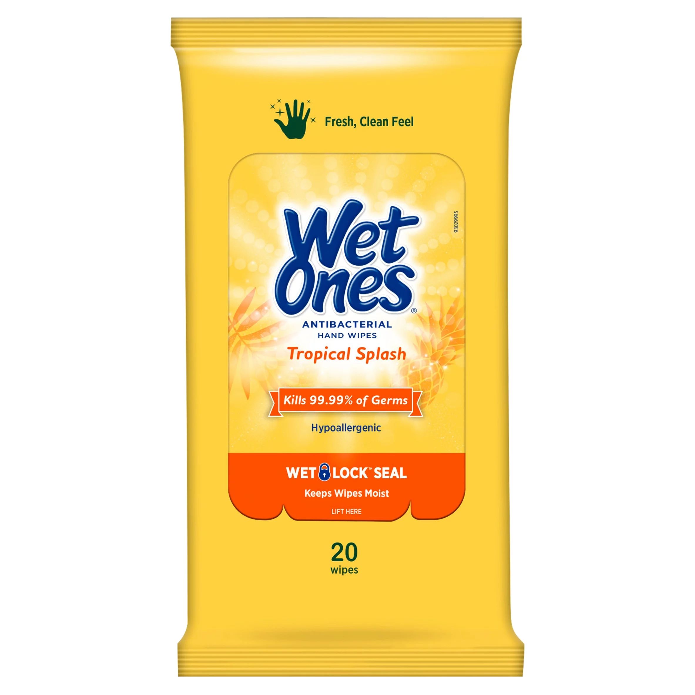 Wet Ones Tropical Splash Antibacterial Hand Wipes, 20 count | Walmart (US)