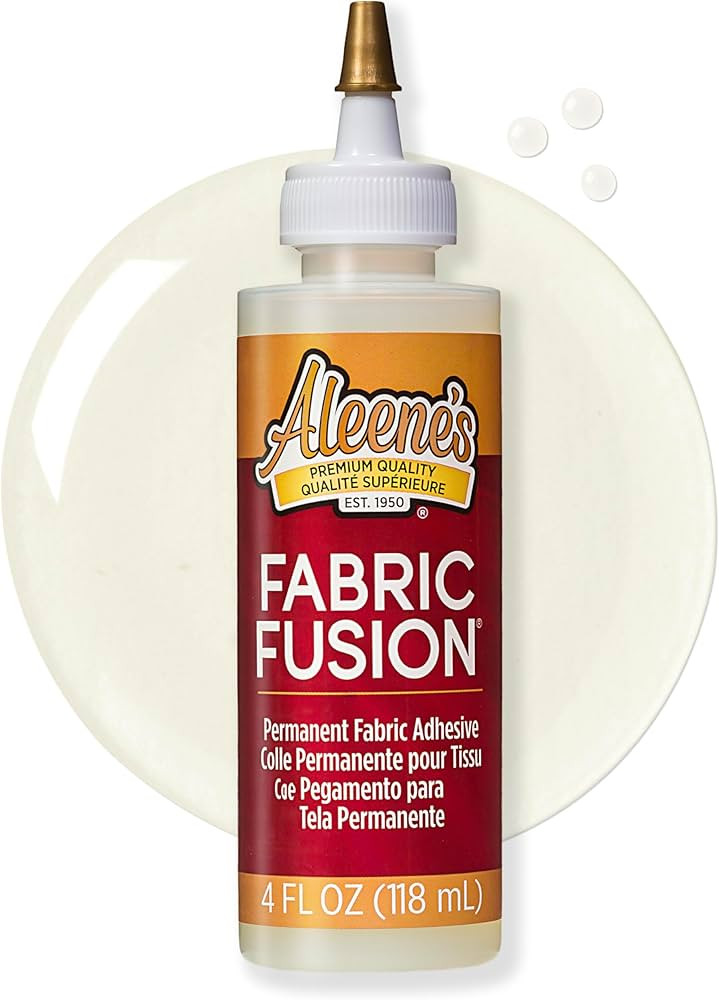 Aleene's Fabric Fusion Glue 4 oz, Permanent and Washable Adhesive, No-Sew Fabric Glue for Clothin... | Amazon (US)