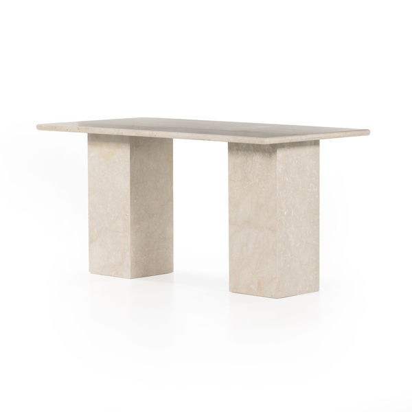 Arum Solid Marble Desk | Scout & Nimble