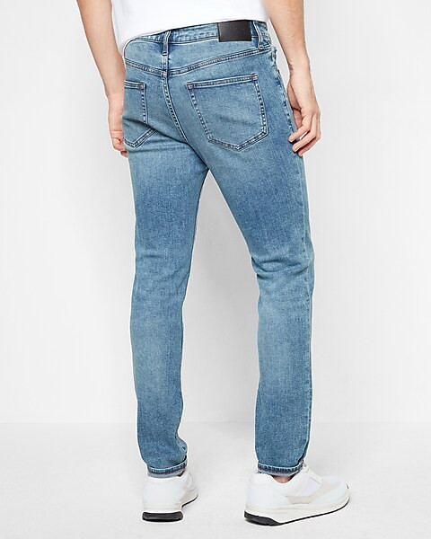 Skinny Medium Wash Temp Control Hyper Stretch Jeans | Express