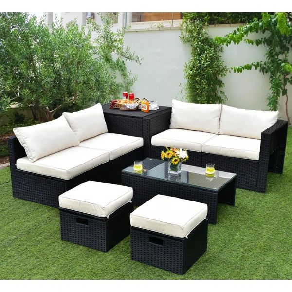 8 Piece Sofa Seating Group with Cushions | Wayfair Professional