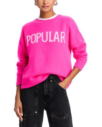AQUA Popular Crewneck Sweater - Exclusive  | Bloomingdale's Women | Bloomingdale's (US)